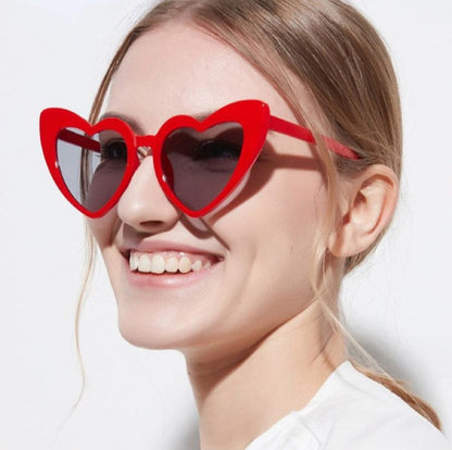 Heart Shape Concave Design Oversized Sunglasses