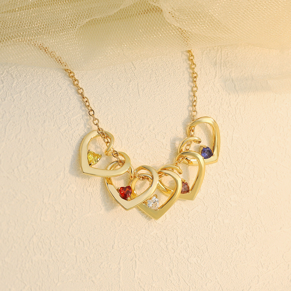 Heart Shape Engraved Necklace
