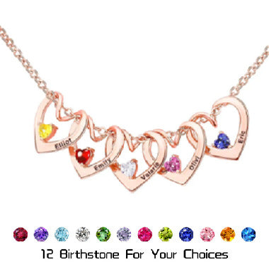 Heart Shape Engraved Necklace