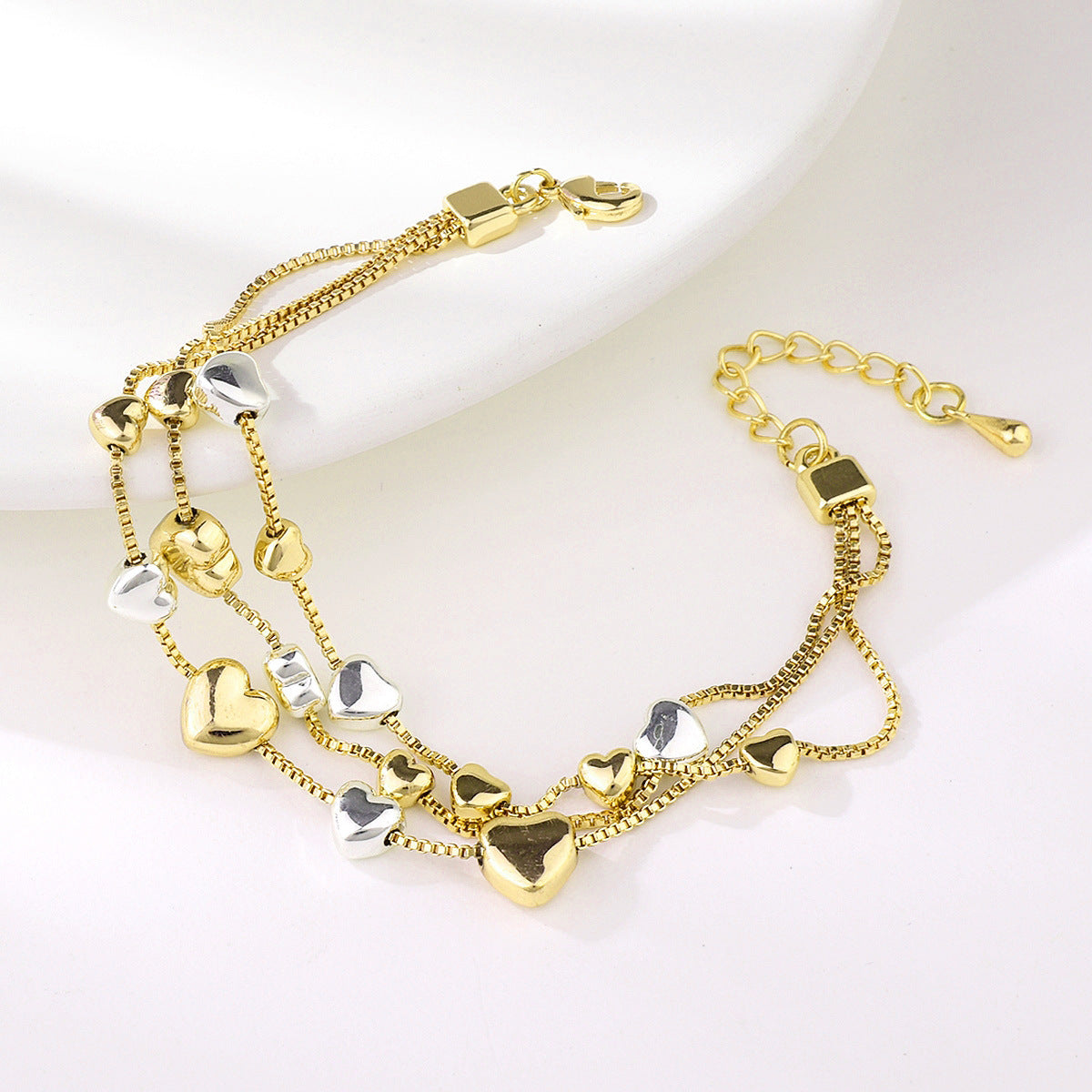 Heart Shape Geometric Metal Jewelry