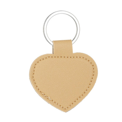 Heart Shape PU Leather Keychain