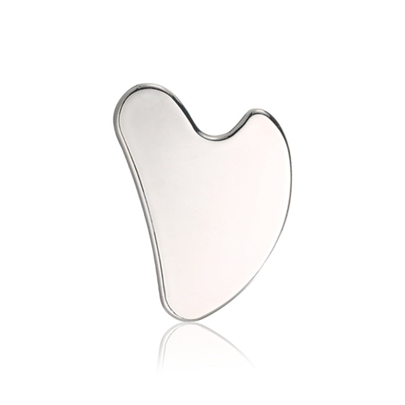 Heart Shape Stainless Steel Gua Sha Board Facial Massage Tool