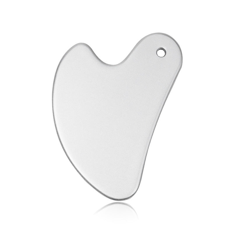 Heart Shape Stainless Steel Gua Sha Board Facial Massage Tool