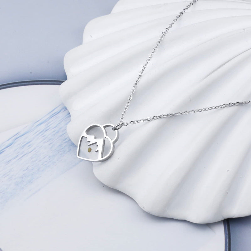 Heart Shape Stainless Steel Necklace