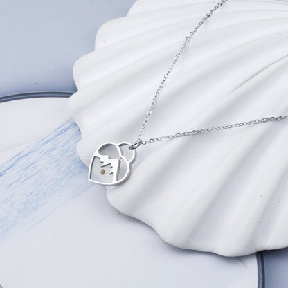 Heart Shape Stainless Steel Necklace