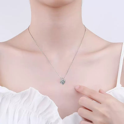 Heart Shape Zircon Pendant Necklace