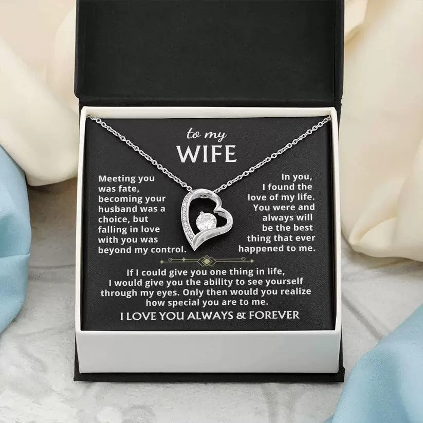Heart Shape Zirconia Pendant Necklace