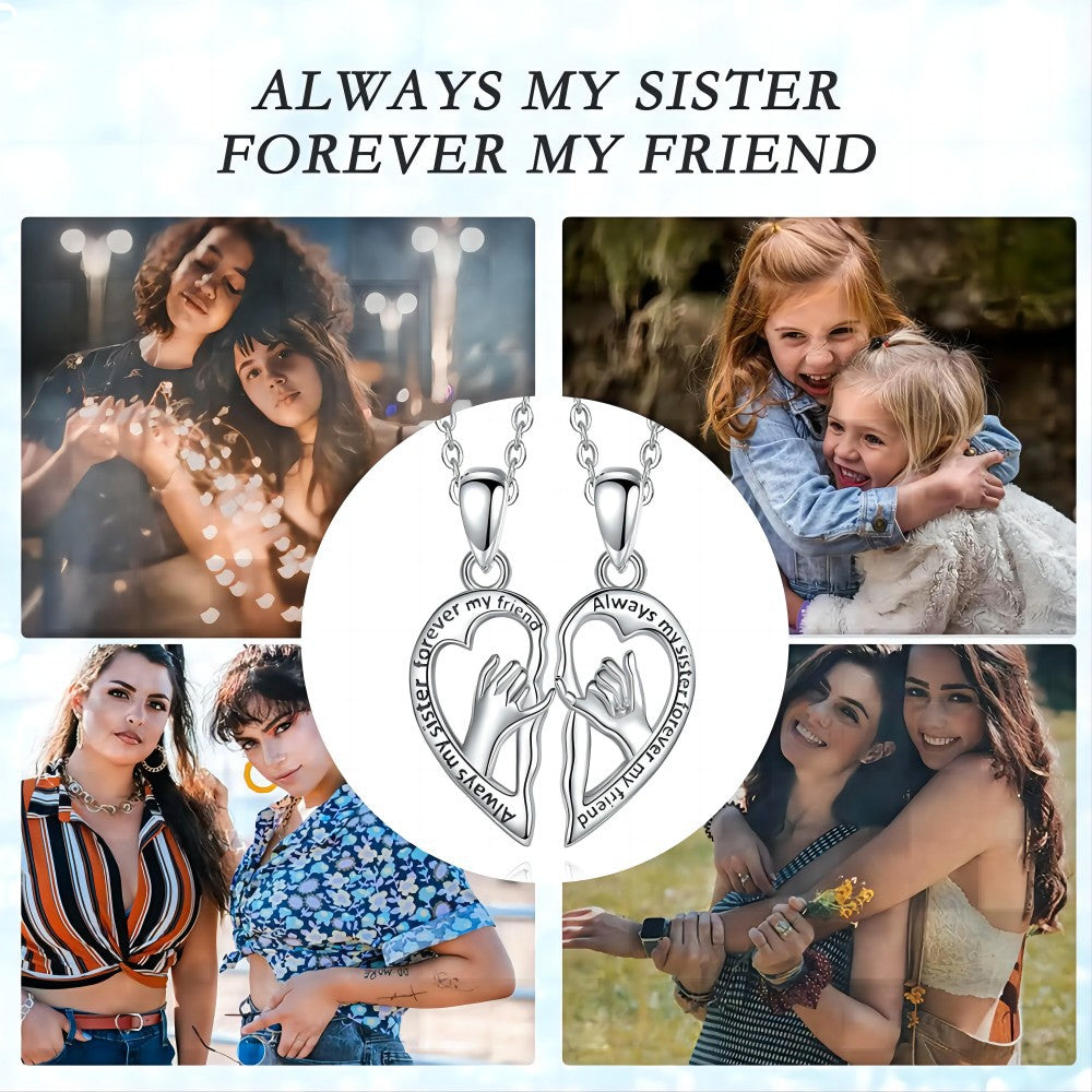 Heart-shaped Adjustable Friendship Necklace