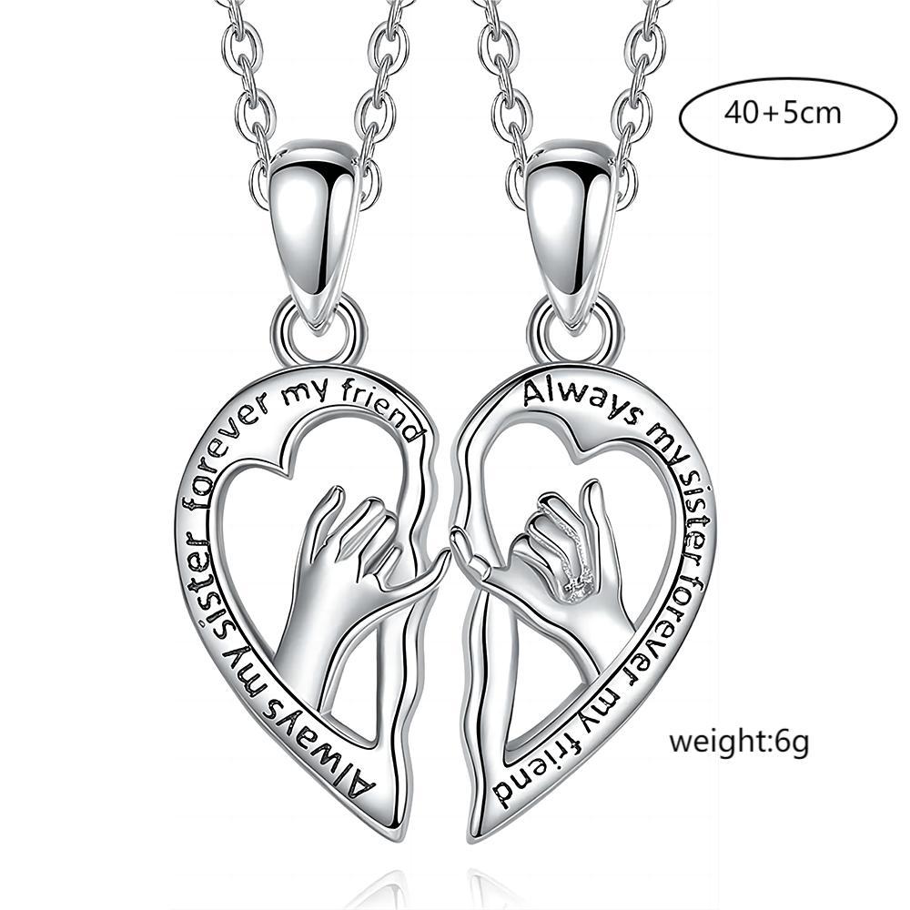 Heart-shaped Adjustable Friendship Necklace