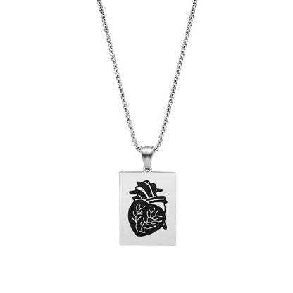 Heart Shaped Alloy Necklace