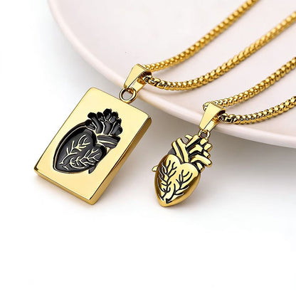 Heart Shaped Alloy Necklace