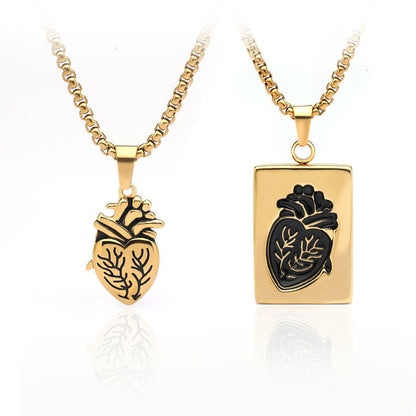 Heart Shaped Alloy Necklace