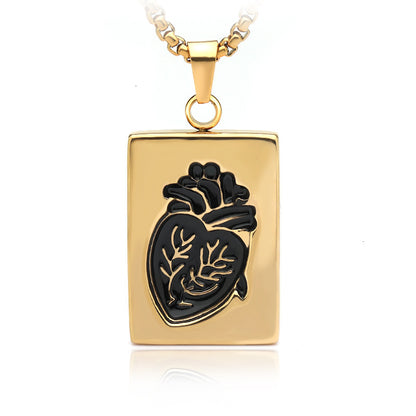 Heart Shaped Alloy Necklace