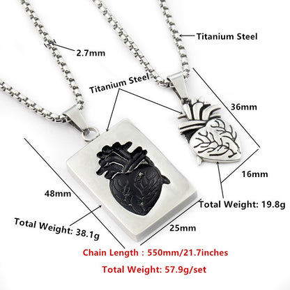 Heart Shaped Alloy Necklace