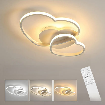 Heart-shaped ceiling lamp