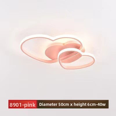 Heart-shaped ceiling lamp