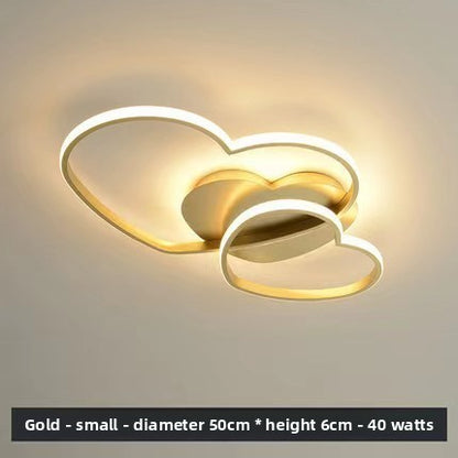 Heart-shaped ceiling lamp