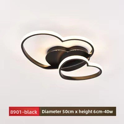 Heart-shaped ceiling lamp