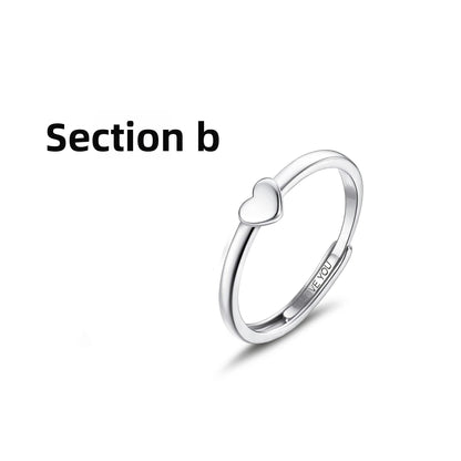 Heart Shaped Couple Promise Rings