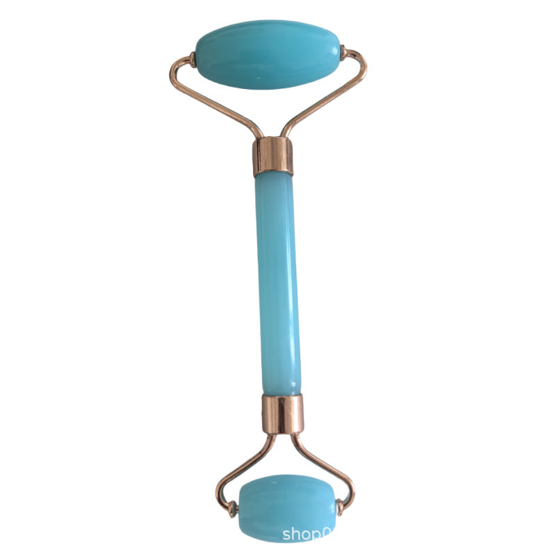 Heart-shaped crystal roller massage pad