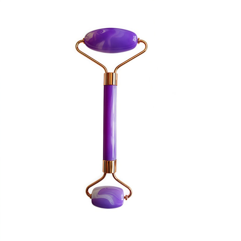Heart-shaped crystal roller massage pad