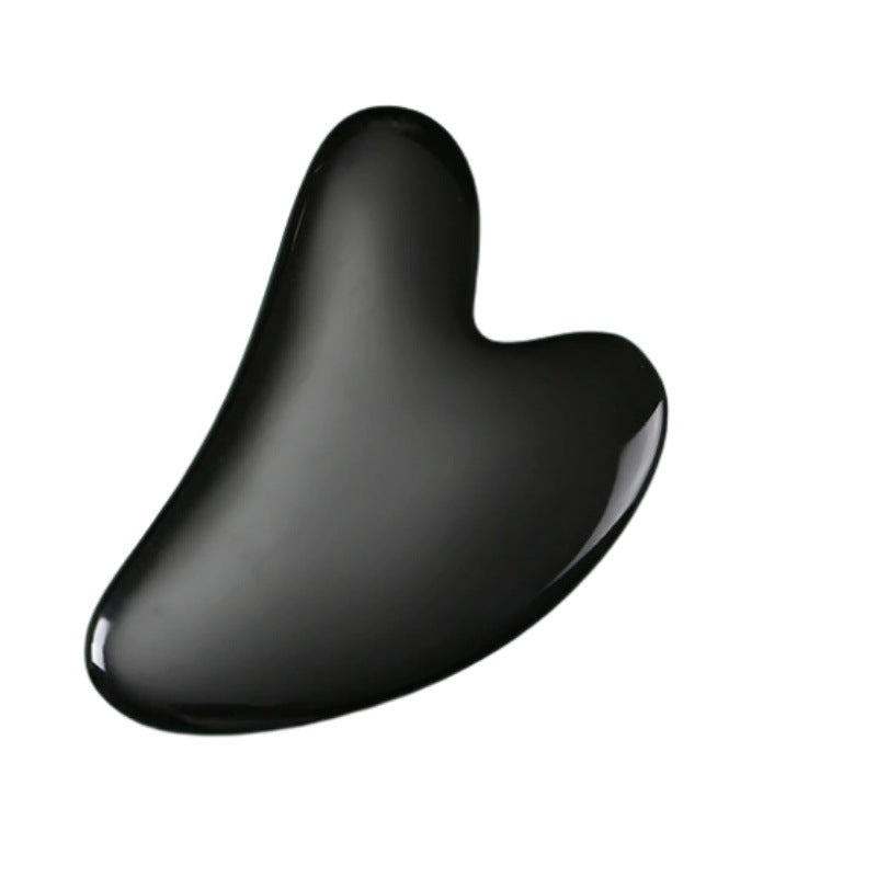 Heart-shaped crystal roller massage pad