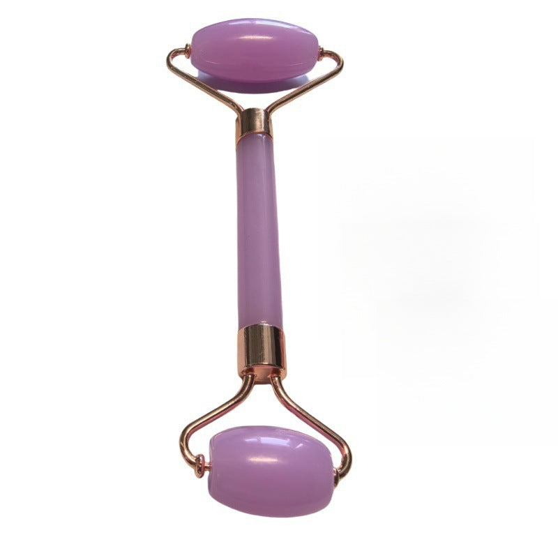 Heart-shaped crystal roller massage pad