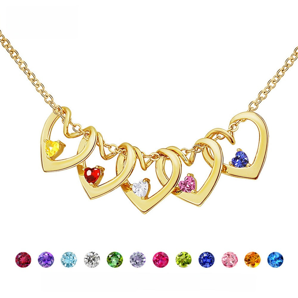 Heart-shaped diamond pendant necklace