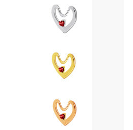 Heart-shaped diamond pendant necklace