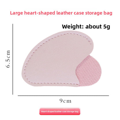 Heart-Shaped Gua Sha Board Leather Case