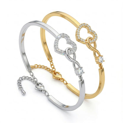 Heart-shaped Hollow-out Bracelet