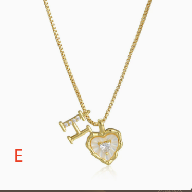 Heart-shaped letter accessories