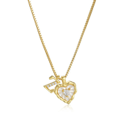 Heart-shaped letter accessories