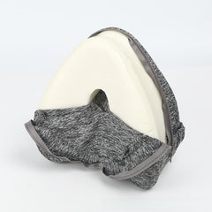 Dark gray hole pillow