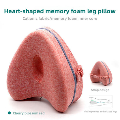 Heart Shaped Memory Foam Leg Support Pillow