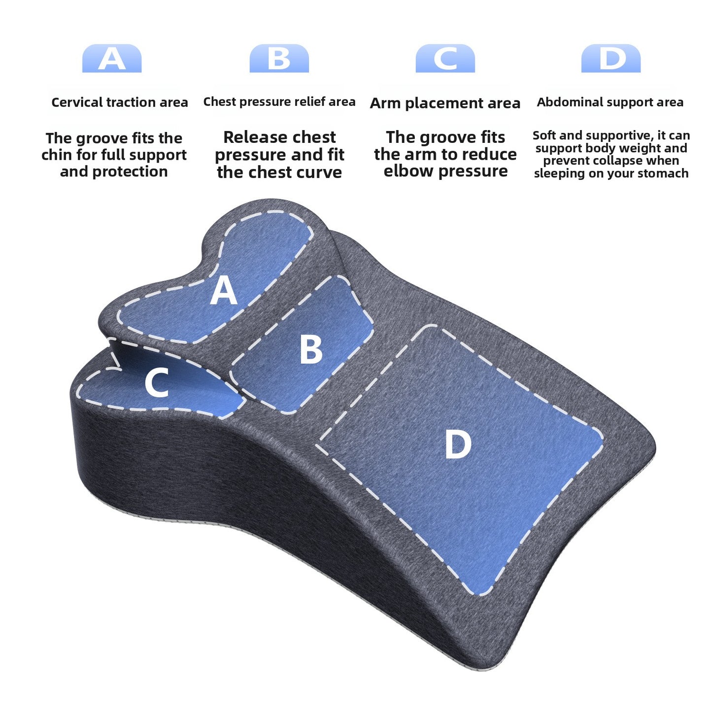 Heart-shaped Memory Foam Pillow for Couples