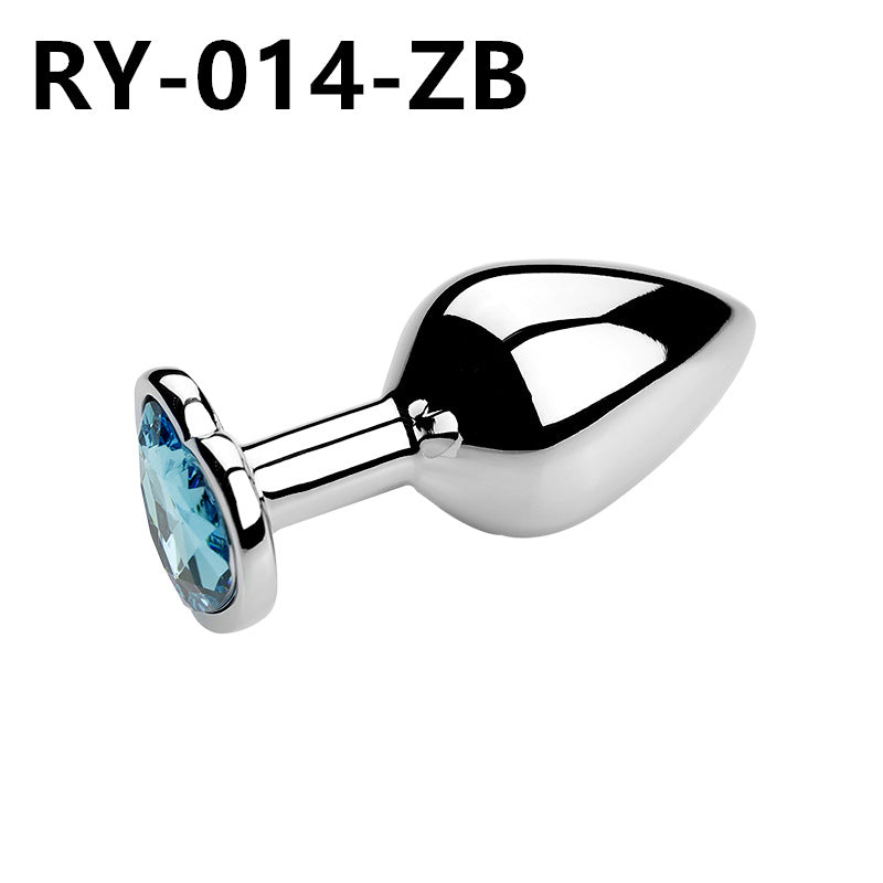 Heart-shaped metal anal plug