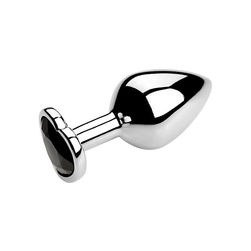 Heart-Shaped Metal Anal Plug Sex Toy