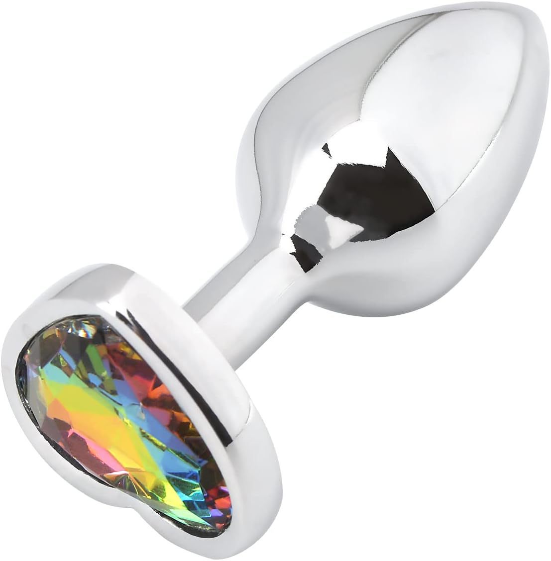 Heart-Shaped Metal Anal Plug Sex Toy