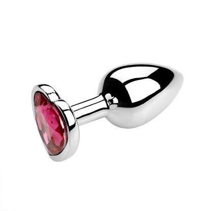 Heart-Shaped Metal Anal Plug Sex Toy