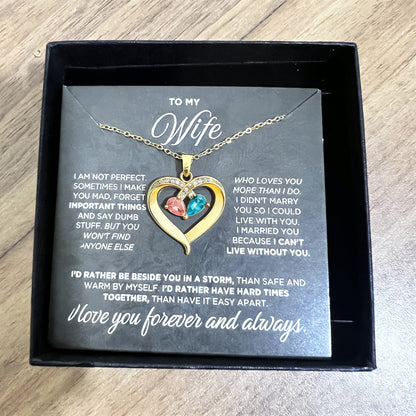 Heart-shaped necklace