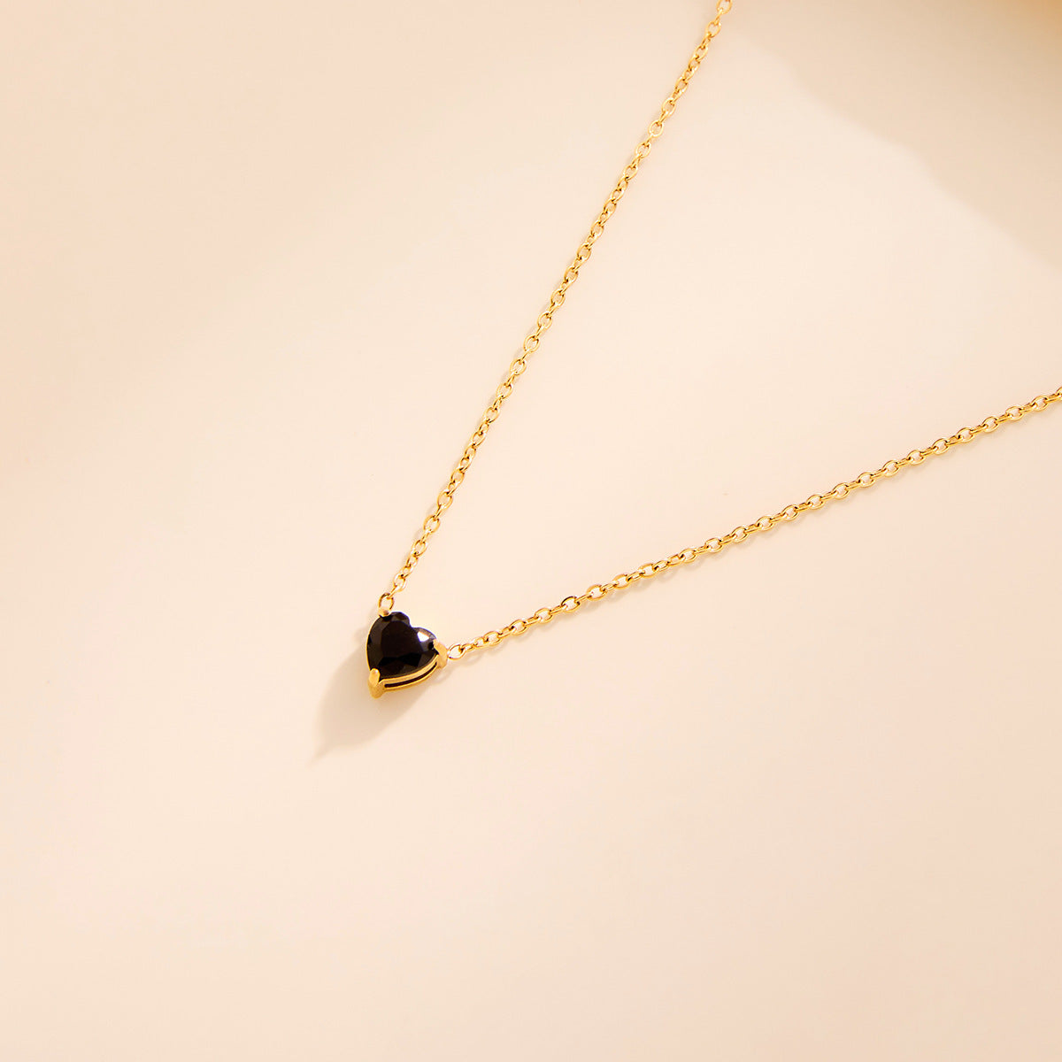 Heart-Shaped Pendant 12 Birthstone Necklace
