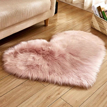 Heart-shaped rug
