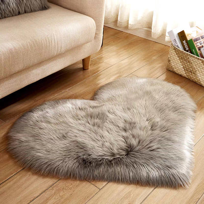 Heart-shaped rug