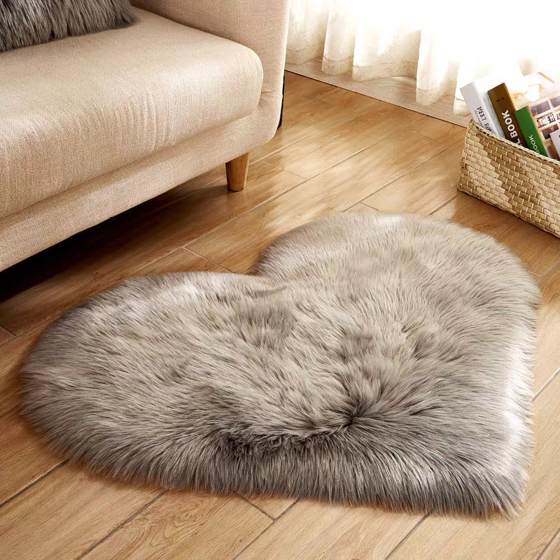 Heart-shaped rug
