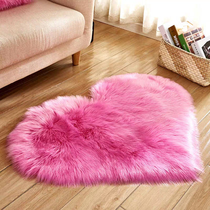 Heart-shaped rug