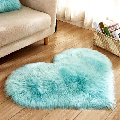 Heart-shaped rug
