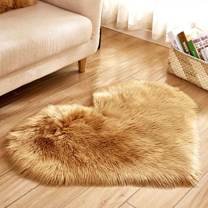 Heart-shaped rug