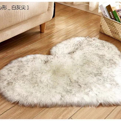 Heart-shaped rug