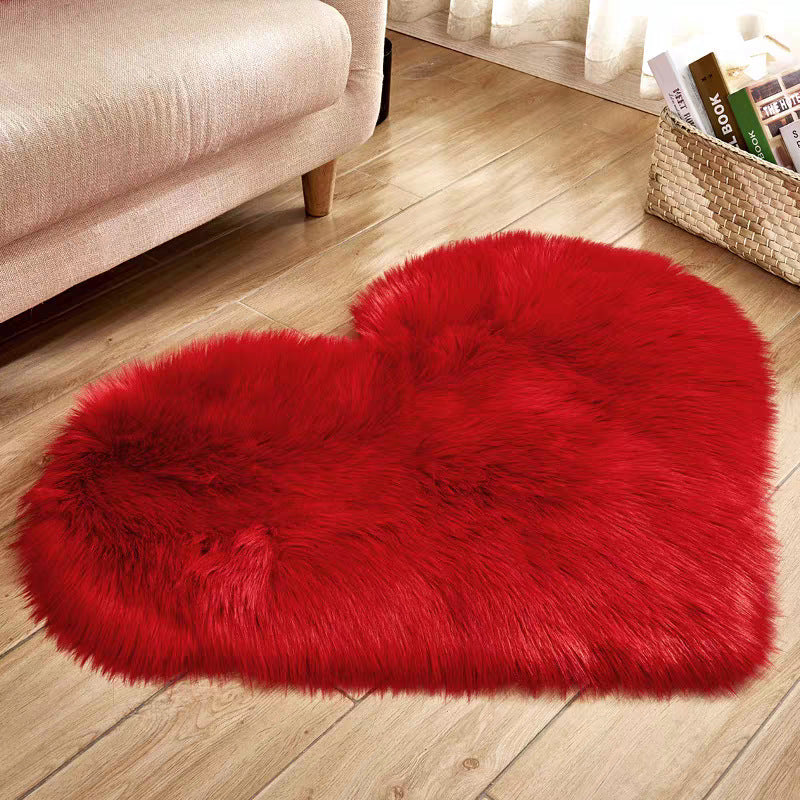 Heart-shaped rug